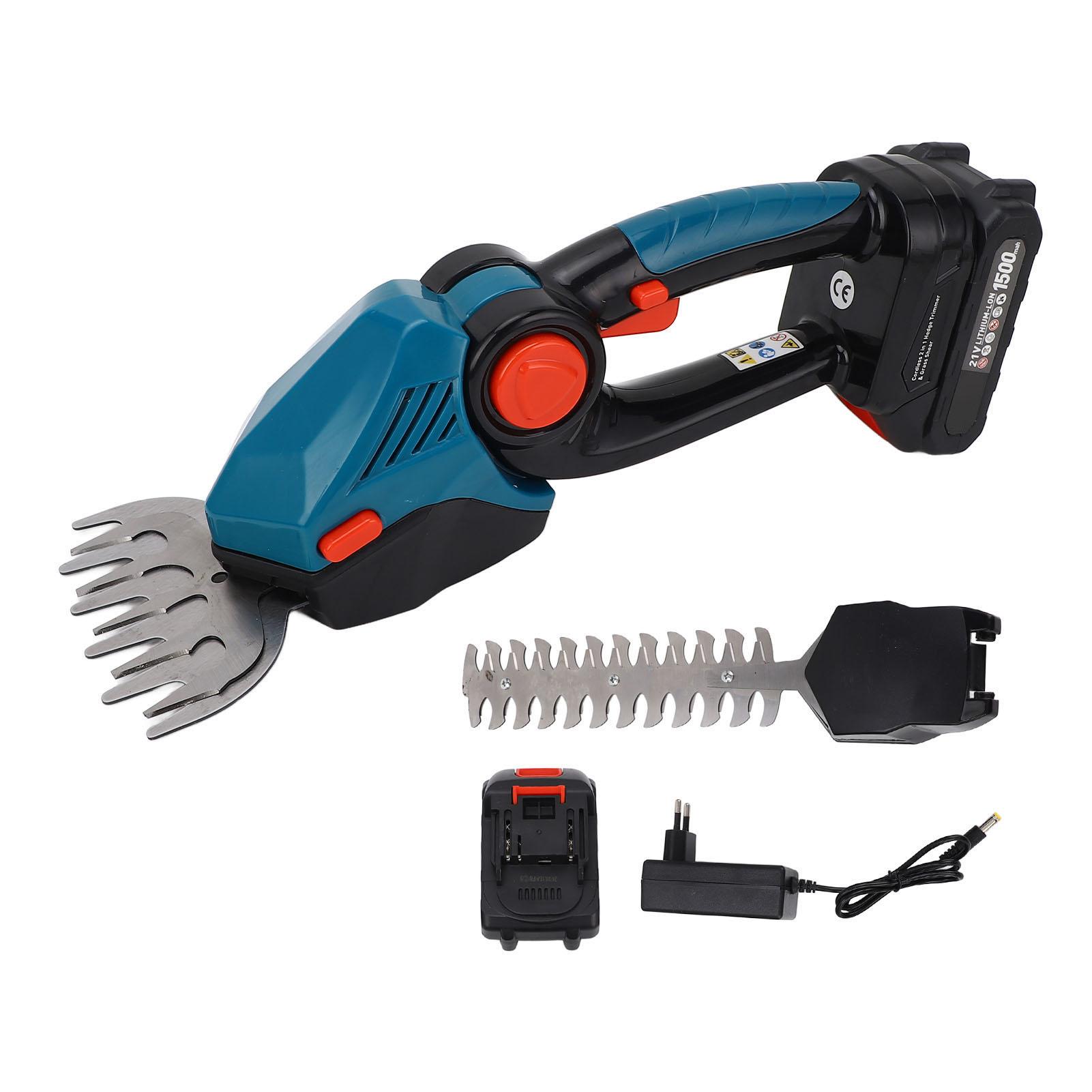 

Беспроводной кусторез 22000 об/мин 21 В 1500 мАч аккумуляторная машинка для стрижки травы ручная машинка для стрижки живой изгороди EU Plug