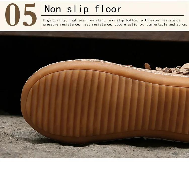 Fashion European American Cross Border Riveted Flat Bottom Tassel Cotton Boots Autumn and Winter Short Round Head Suede Riding Boots