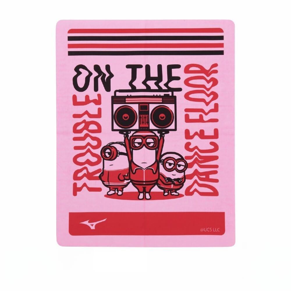 

MIZUNO Minion Swim and Standard Fluorescent for Competitive and Fitness Towel, Water-Absorbent Water-Repellent, Size, Pink, N2JYC095, Swimming,