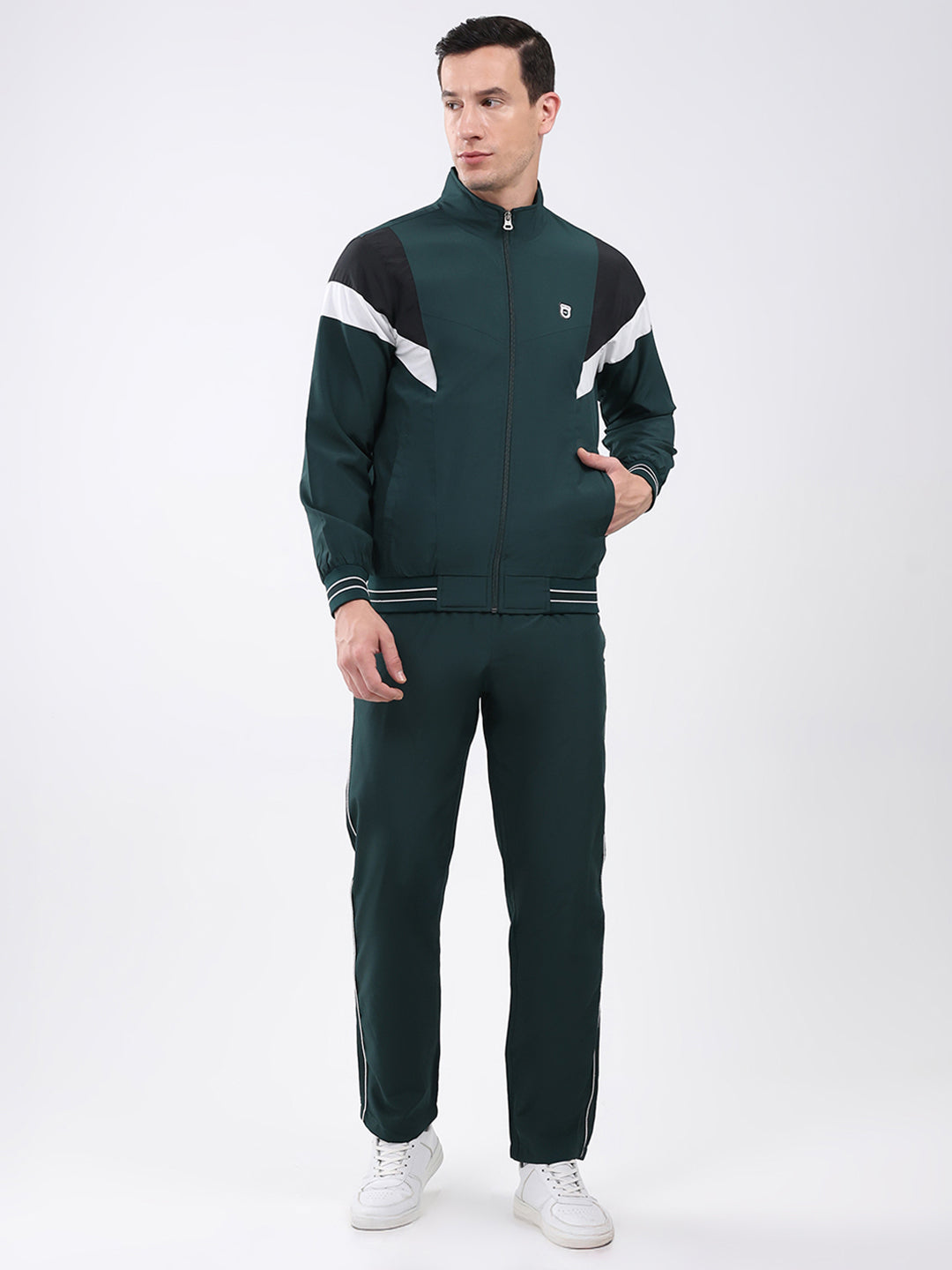 Monte Carlo Mens Regular Fit Solid Tracksuit XL