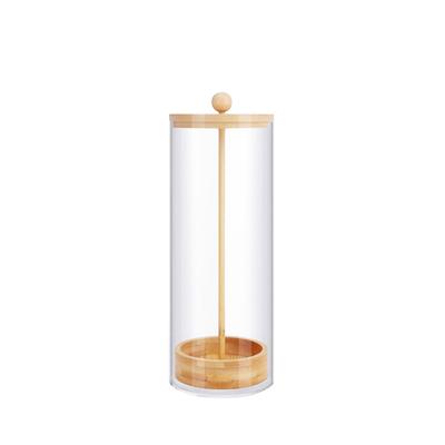Halter für Holzstrohhalme Einfach Transparent Mehrzweck Theken-Strohhalm-Organizer Spender für Zuhause