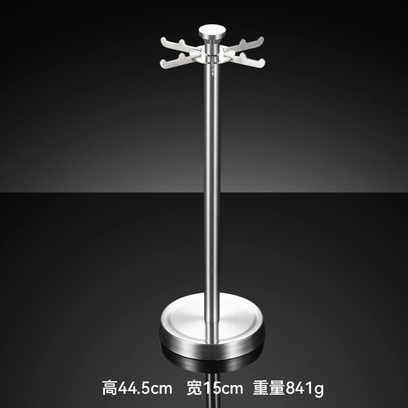 

Стойка для кухонных принадлежностей из нержавеющей стали 304 в форме рога дракона, шесть крючков, вешалка для хранения бытовых лопаток, вращающаяся, тяжелая, подарки Dragon horn frame 304