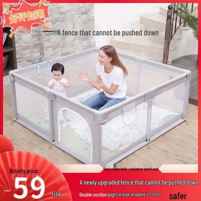 Kostenloser Versand Baby-Laufstall mit Nachttisch-Schutzgitter & Krabbelmatte für Kinder