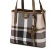 Daks Beige Check Leather Tote Bag Dcba6f716i2