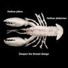 8Pcs Soft Baits Fishing Lures Realistic Looking Vivid Color Mini Size Portable Shrimp Fake Baits Artificial Lures