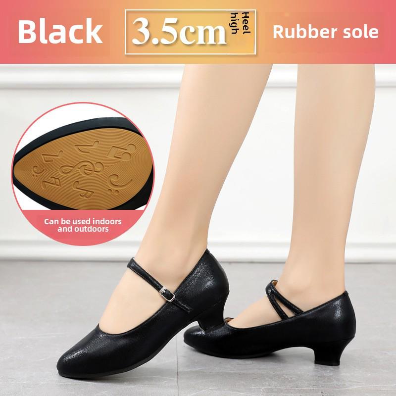 Pantofi de dans modern cu talpă moale: Perfect pentru stilurile de dans Square, Social și National