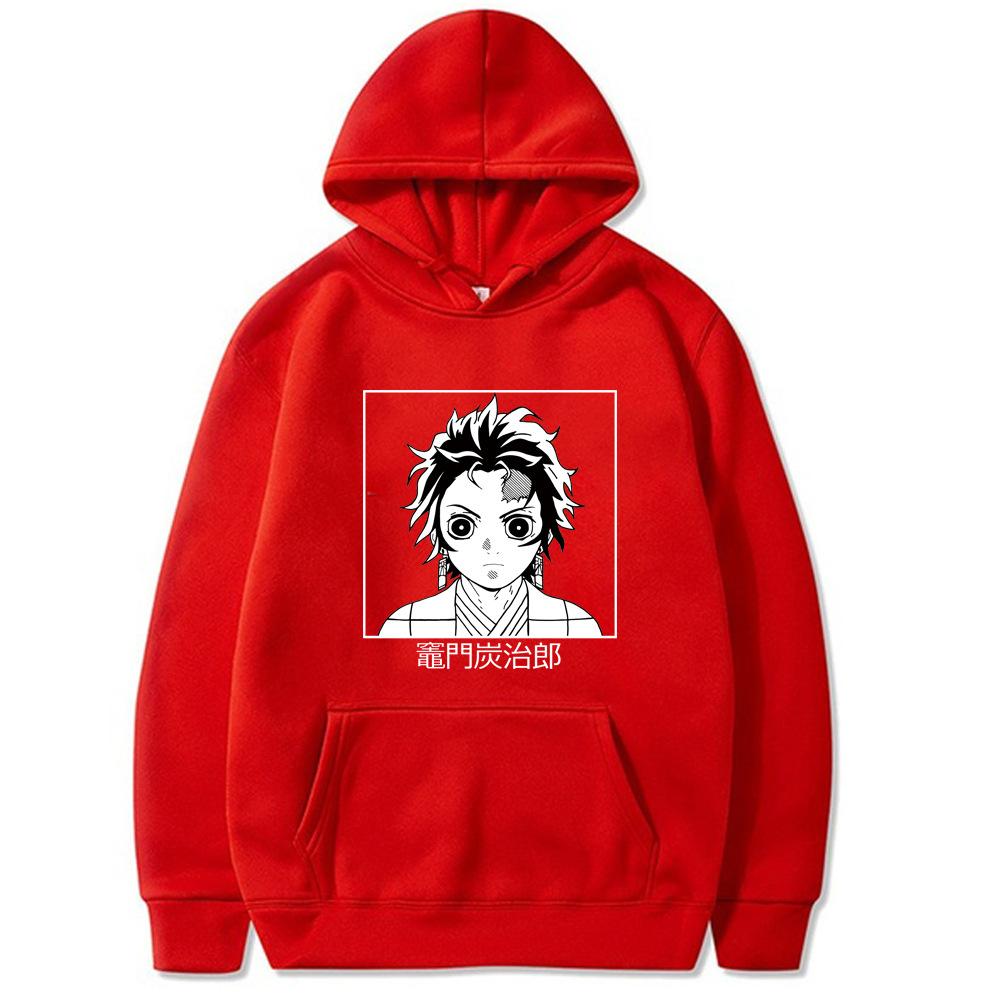 Kamado Tanjirou Printed Autumn Winter Men Hoodie Brand Hoody Y2K Clothes Vintage Casual Unisex Long Sleeve Pullovers