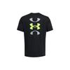 Under Armour Letter Logo Print Quick-Dry Round Neck Short Sleeve T-Shirt Men Tops Black 1382850-001