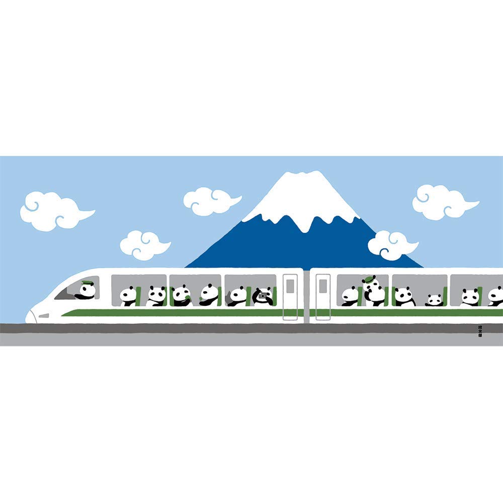 

Hamamonyo Picture Tenugui Panda Train