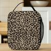 Leopard Print Lunch Bag Portable Lunch Box Men Office Graphic Design Cooler Bag Retro Oxford Thermal Lunch Bags