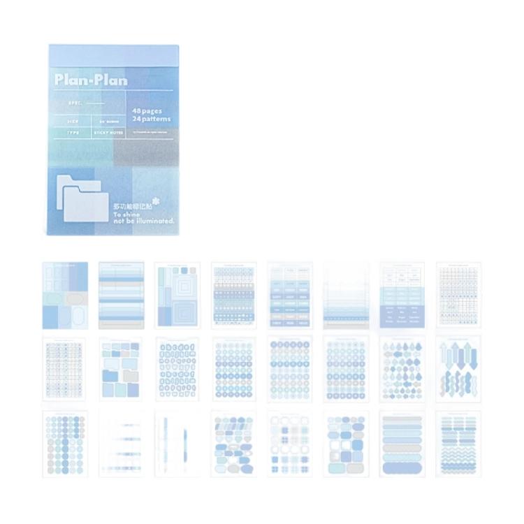 Portable Stick Memo Pad Student Key Classification Index 48 Page For Classifying Note Files And Important Page