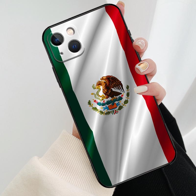 Mexico Mexican Flag Phone Case For iPhone 17 Pro Max 16 15 11 13 12 14 Pro Max mini 15 16 Plus 16e 17 Air Cover