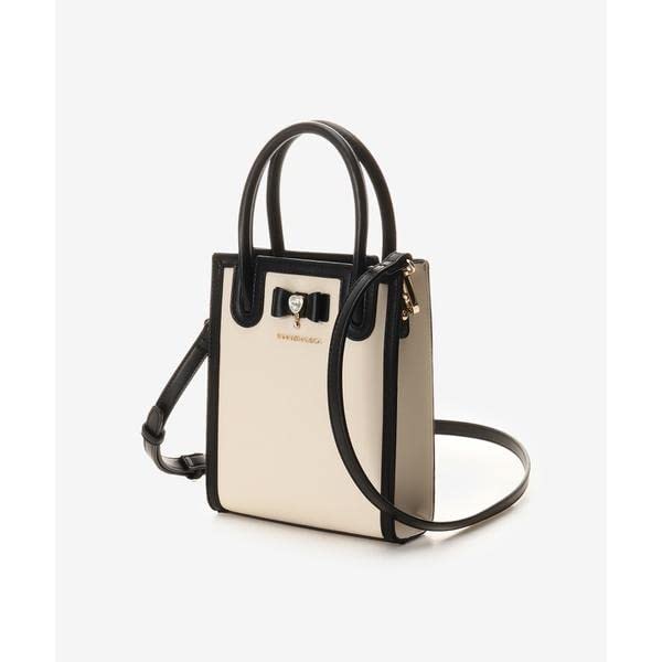 5 Ribbon Square Shoulder Bag Pink [Samantha Vega] Women's