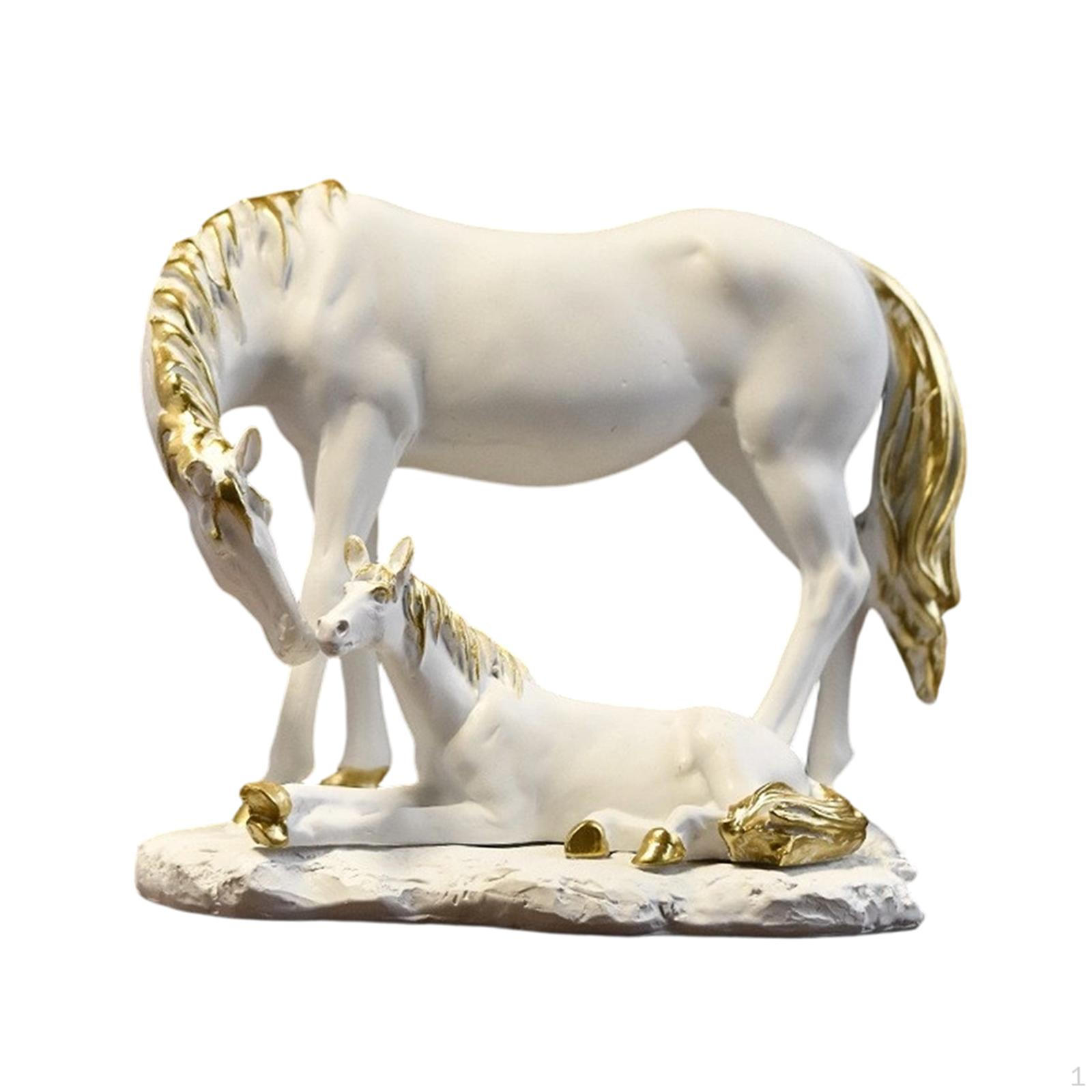 

Decorative Statue - Creative Resin Tabletop Ornament Animal Sculpture for Office Or Fireplace белый