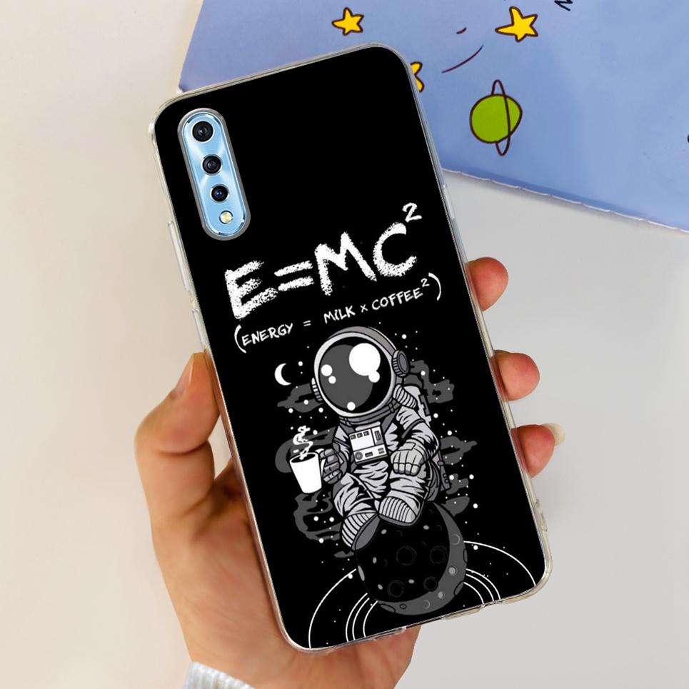 For Vivo 1907 Vivo Y7s Y17s Case Back Cover Cartoon Cool Style Animals Girly Flower Fashion Soft TPU Silicone Bumper VivoY17s