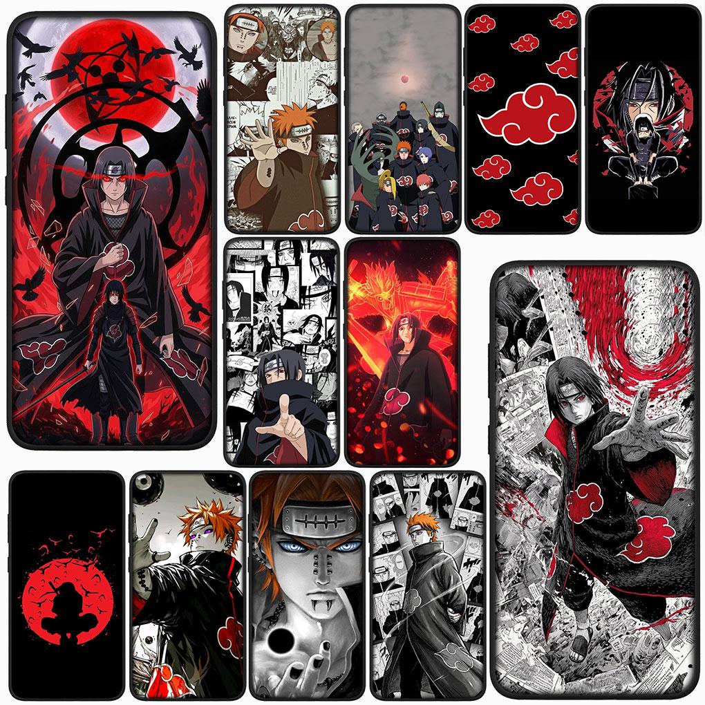 Cover for Samsung Galaxy S22 S21 S20 Fe Ultra S9 Plus + A13 A22 M21 M31 M55 M15 Phone Case Pain Itachi Uchiha Narutos Akatsuki