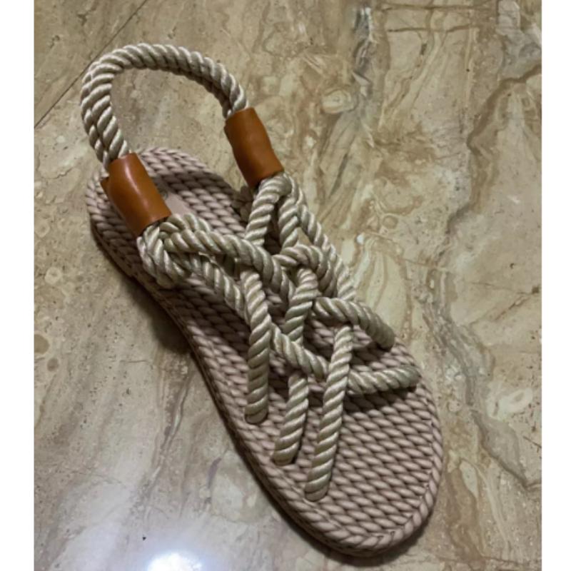 Sandals Woman Shoes Braided Rope with Traditional Casual Style and Simple Creativity Fashion Sandals Ladies Summer Shoes