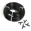 20 Meters 4/7 Mm Hose + 10 Pcs Tee Connector Garden Irrigation System Accessories Wear Black 1/4 "hose Watering Pipe