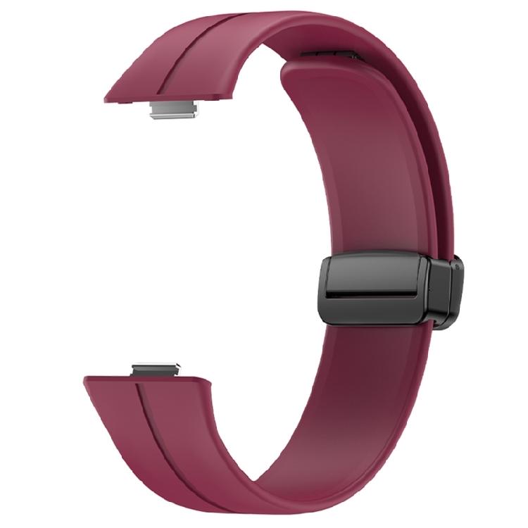 Versatile Silicone Watch Strap with Magnet Stylish Magnetic Silicone Band Sweat Resistant Watch Band for Watch Fit3