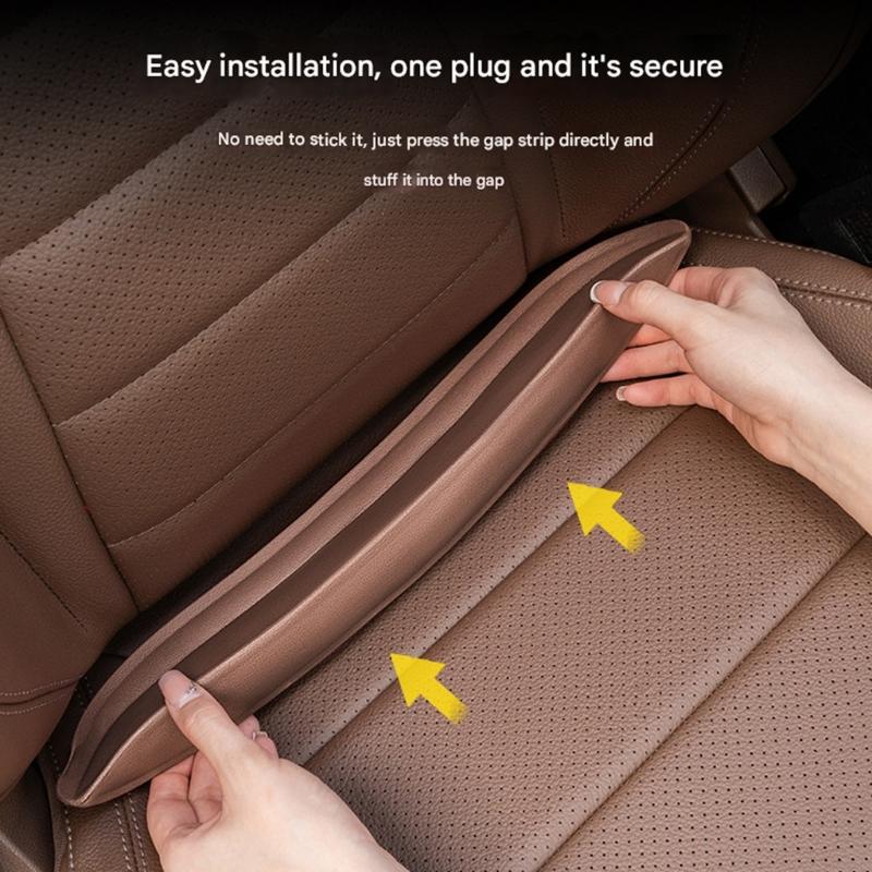 Car Seat Gaps Filler Universal Not Slip Dust Proof Flexible EVA Seat Gaps Stoppers for Vehicle Seat Cracks Protection