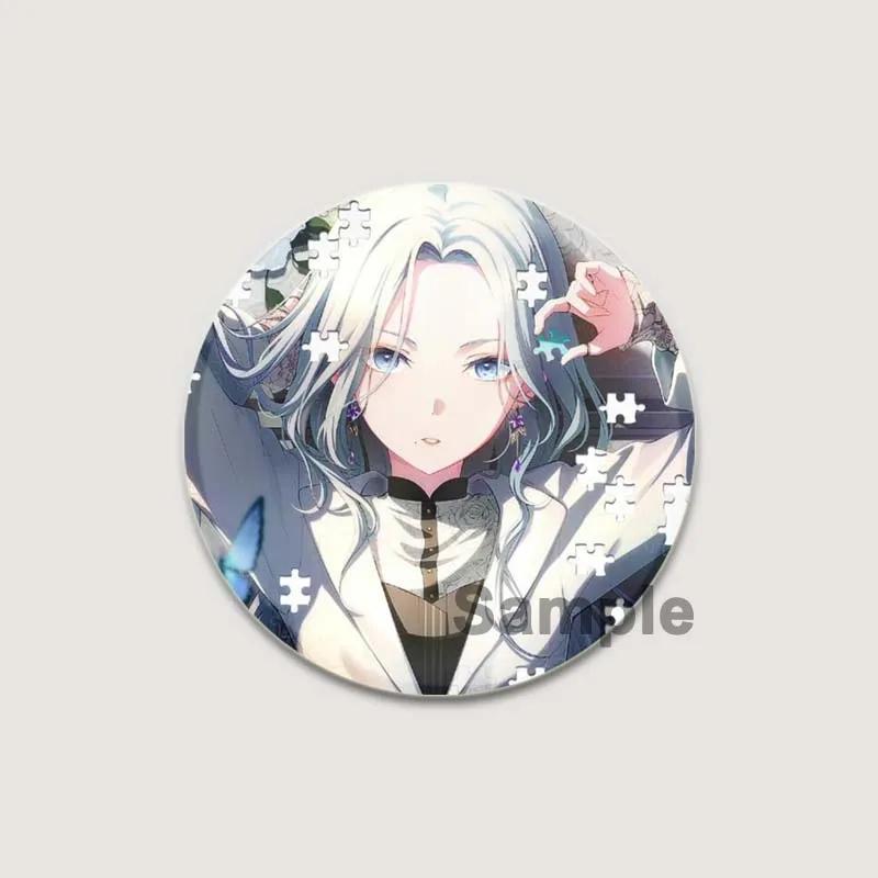 32/44/58mm Project SEKAI Blaszany Pin Okrągły Kreskówkowy Wpinany Broszki na Plecak Ubrania Akcesoria Odznaka Kolekcjonerska Anime Dekoracja Słodki