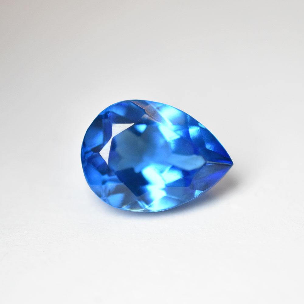 Natural Blue Sapphire Pear Cut 7.10 Ct Certified Gemstone For Jewelry Making
