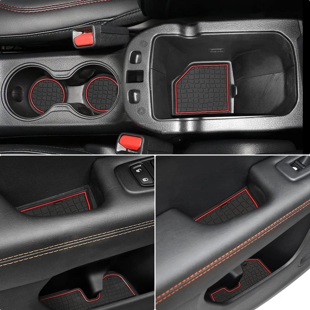 Anti-dust Door Mats for 2018 Compass Accessories Interior -Red