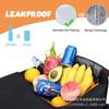 Large Capacity Foldable Car Trunk Organizer Box With Insulated Cooler Bag Waterproof Oxford Fabric Storage Bin SUV Van