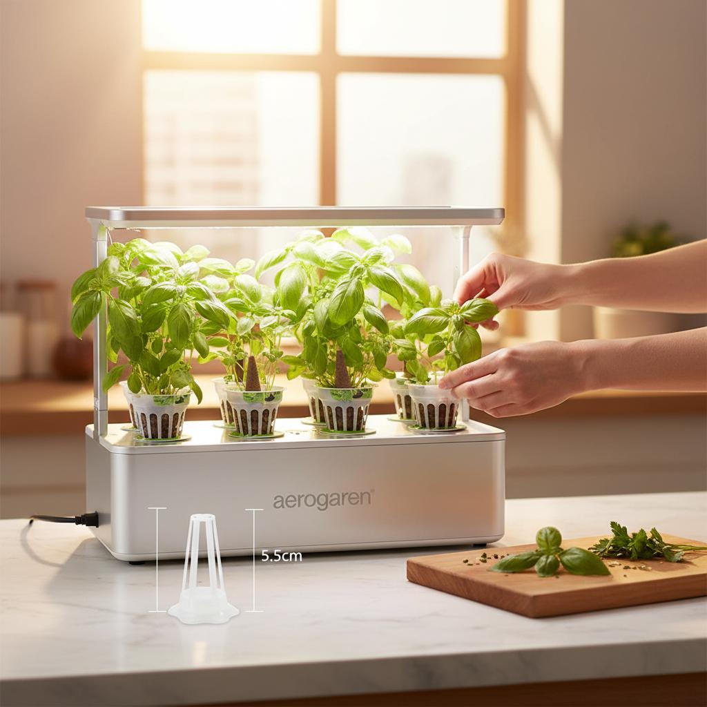 

Plant Growth Basket Kit With Soil-Free Seedling Blocks For Hydroponic System Accessories Set 1 as shown