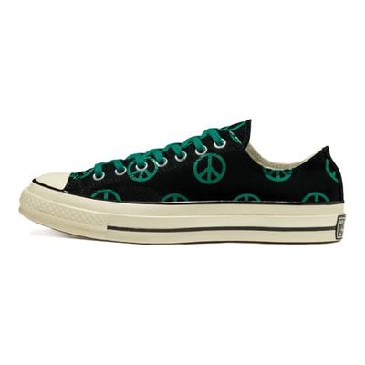 1970s Unleash Peace Low Top Canvas Sneakers Unisex Sneakers Black Green 167915C