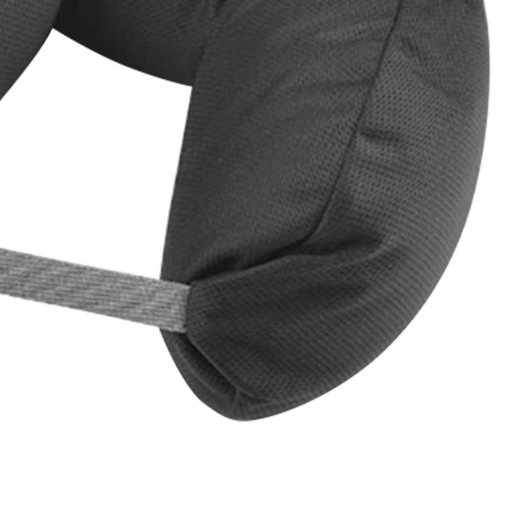 Nackenkissen Tragbar Bequem U-förmiges Nackenkissen zum Schlafen Ausruhen Flugzeug Auto Heimgebrauch Schwarz