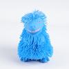 Cartoon Dinosaur Squeeze Toy with Long Hair Glitter Soft TPR Rubber Stress Relief Fidget for Kids Pull-Resistant Visual Stimulation Anxiety Relief