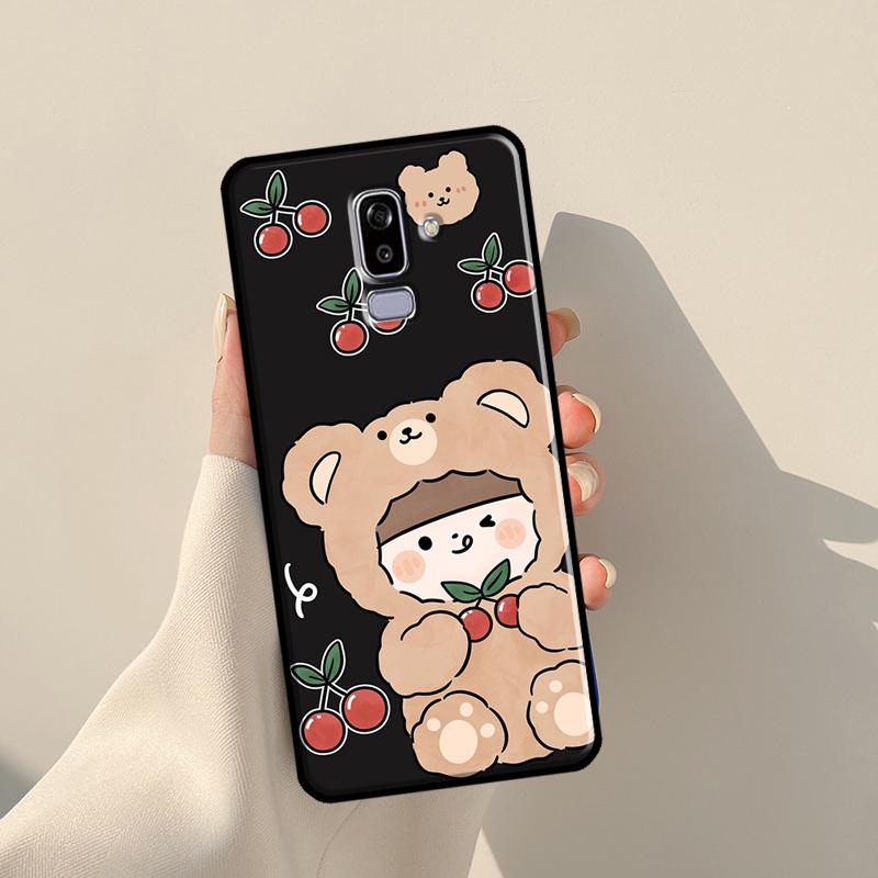 

Чехол с коричневым мультяшным милым медведем для Samsung Galaxy J3 J5 J7 2017 A3 A5 J1 2016 J4 J6 Plus A6 A7 A8 A9 J8 2018 Coque J2 Prime - G532