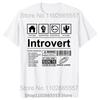 Introvertní Logo Tričko Vtipné Humor Introvert Vtipná Trička Léto Bavlna Streetwear Humor Citáty Vánoční Dárky Tričko