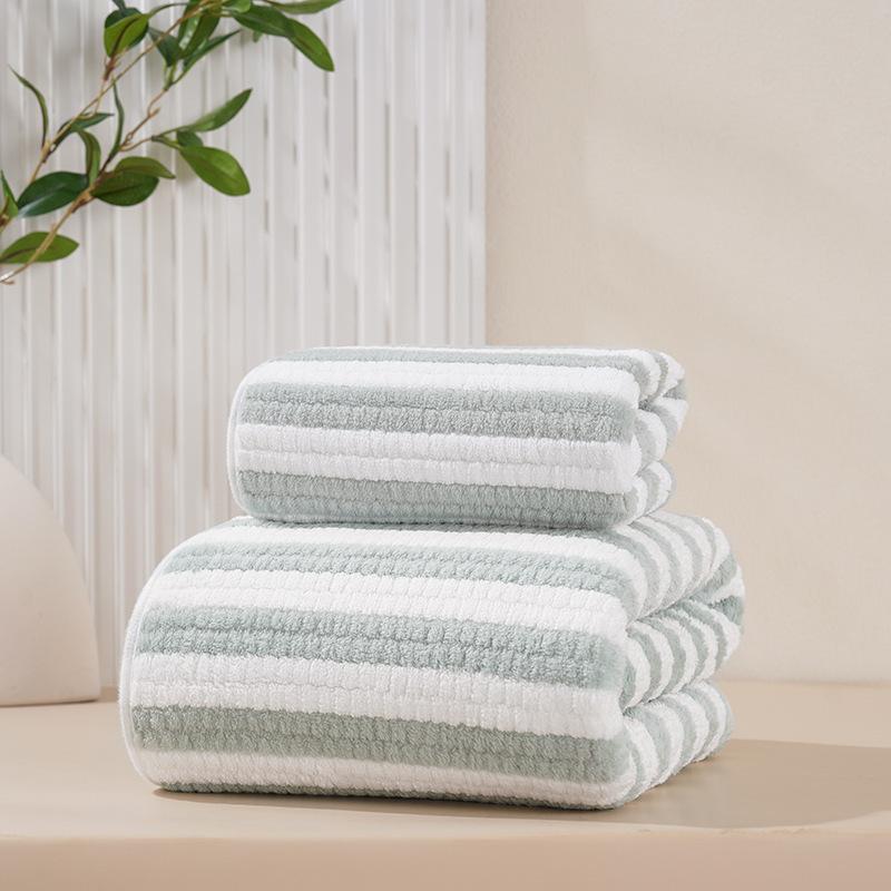 Coral Fleece Towels, Bath Towels, Thickened Face Towels, Household Absorbent Quick Drying, Soft and Lint Free