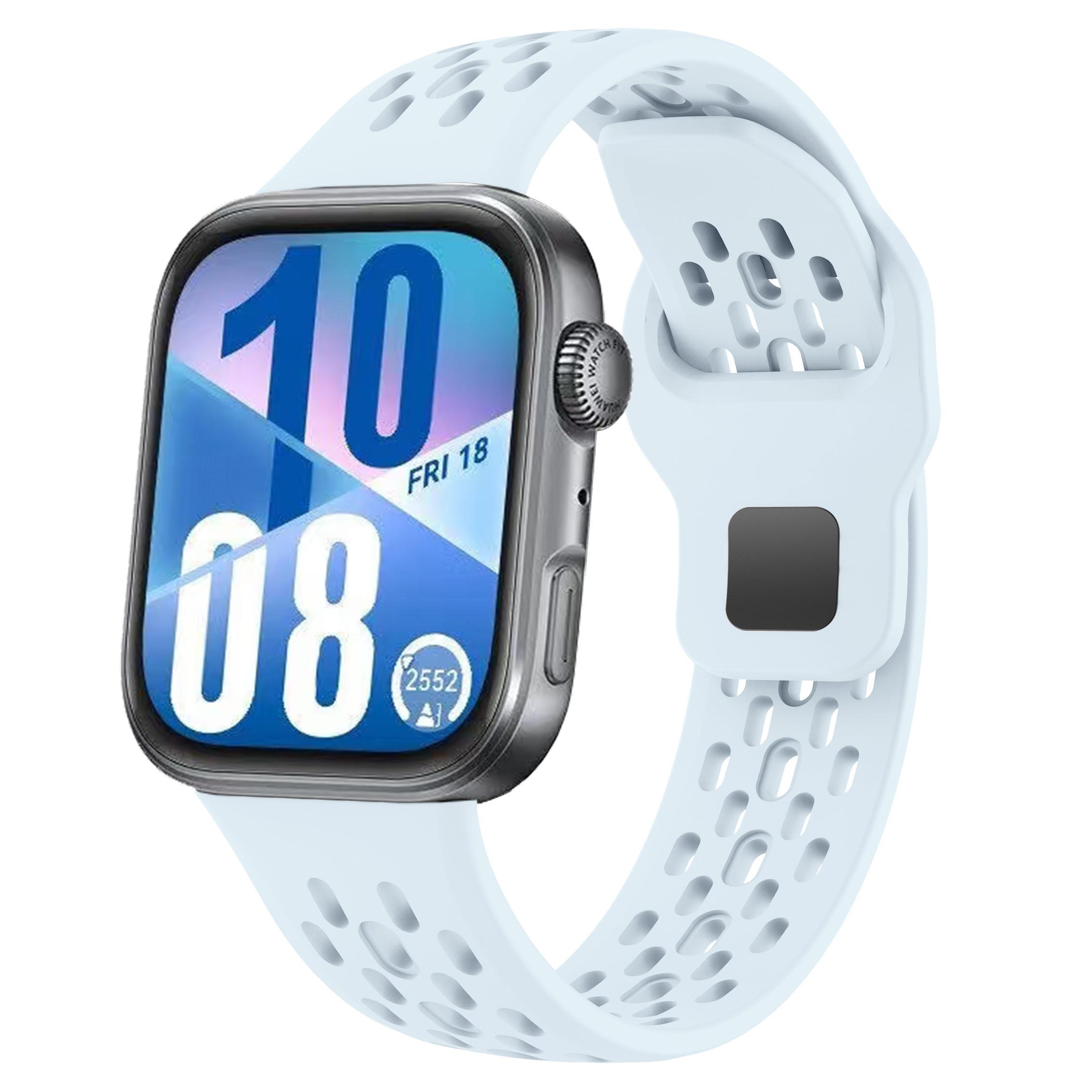 

Breathable Silicone Strap For Huawei Watch Fit 4/3 Sports Comfortable Bracelet Wristband For Huawei Watch Fit 4 Pro Accessories Huawei Watch Fit 4 світло-синій колір
