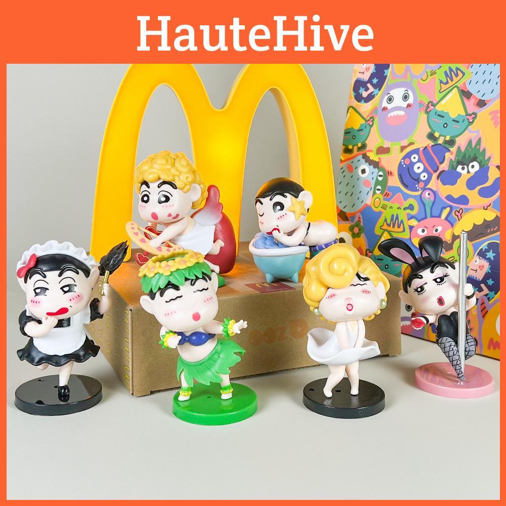 Funny Crayon Shin Chan Grass Skirt Maid Mermaid Angel Style Model Ornament