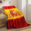 Spanish Flag Designed Flannel blanket for bedroom, living room, sofa, and nap