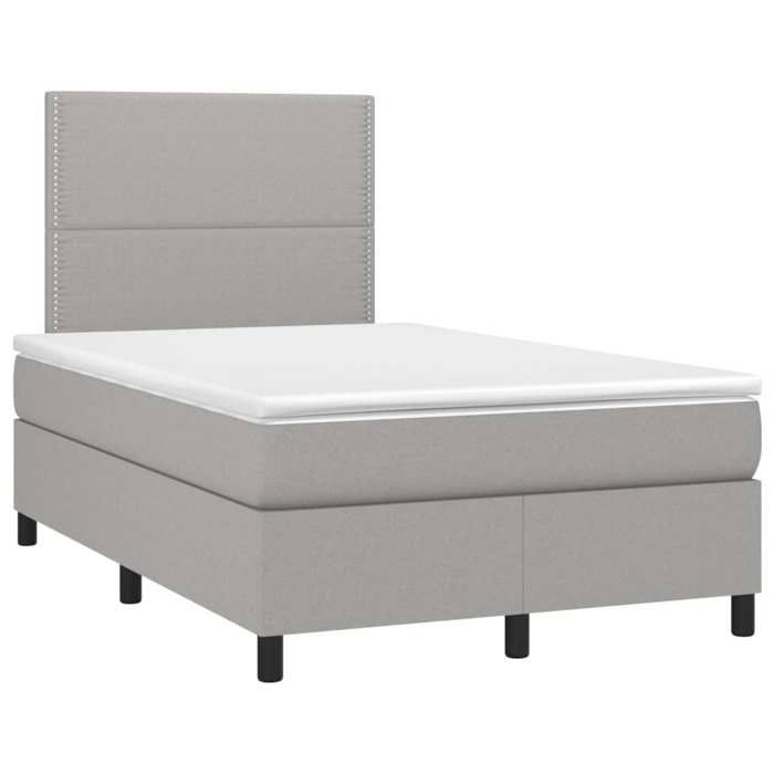 VidaXL Sommier à Lattes de Lit avec Matelas et LED, Lit Rembourré, Lit Double, Lit Adulte de Chambre à Coucher Intérieur, 3134781