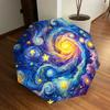 1pc Galaxy Print Automatic Folding Umbrella Durable Iron Frame, Iron Umbrella Structure Suitable for All Seasons Yy260203129