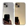 Glossy Plating Gold Silver Mirror Plain Phone Case for iPhone 16 15 14 13 12 11 Pro Max 15 14 16 Plus Back Cover Coques