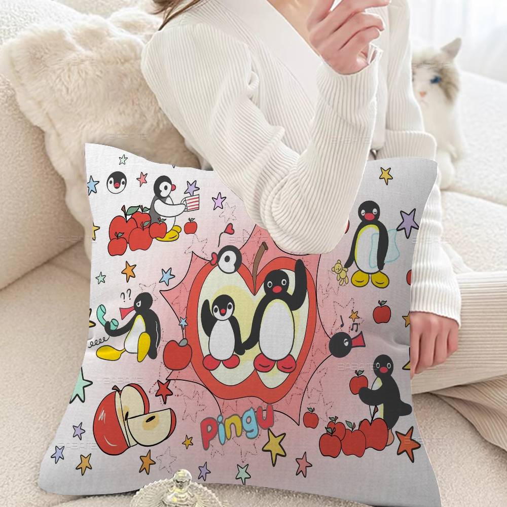 Funny P-PinguS Cute Cartoon Pillowcase toon Gift Cushion Cover Bedroom Home Sofa Chair Seat Decor pillow case