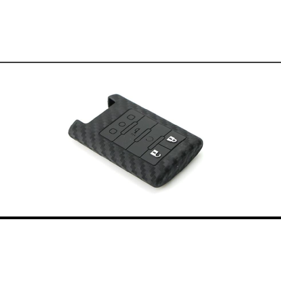 Carbon Fiber Silicone Key Fob Cover For Cadillac Escalade ATS CTS DTS XTS SRX