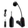 Wireless Microphones Receiver Featuring 6.5mm Plugs Pickup for Unrestricted Mobility In Live Performances Recordings