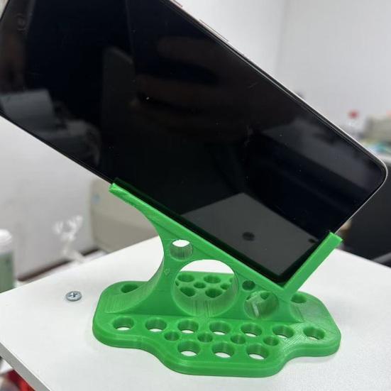 Side-Lying Mobile Phone Holder Heavy Duty Non-slip 3D Printed Desk Cellphone Stand