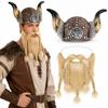 2026European and American Halloween traditions COS Primitive Viking costumes for Halloween, medieval retro style