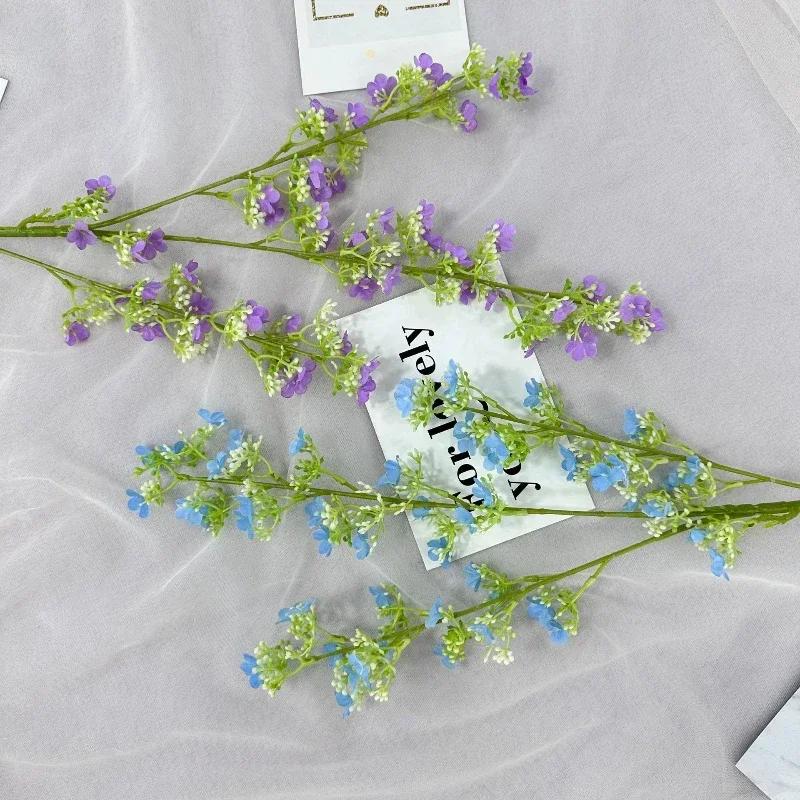 Simulation Flowers Silk Gypsophilas Wedding Decor Artificial 3 Forks Gypsophila Branches Pink Fake Flower Balcony Decoration