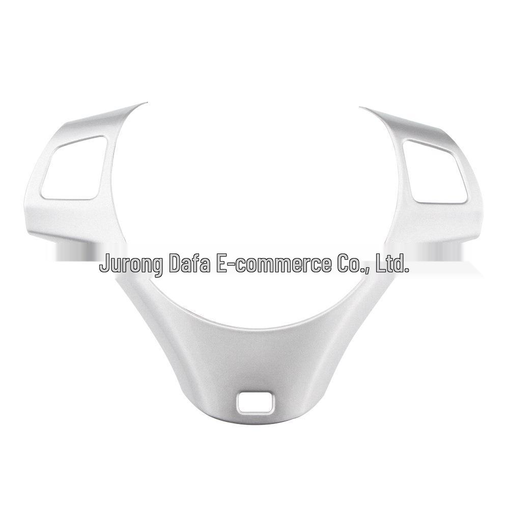 Steering Wheel Trim (B Style) for 2005-2012 BMW 3 Series: ABS Carbon Fiber Texture for Interior Upgrade.