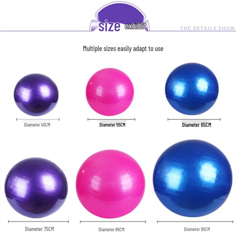 PVC Thickened Yoga Pilates Fitness Ball