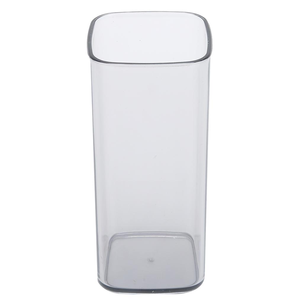 400ml Square Acrylic Cup Reusable Modern Tea Milk Juice Coffee Mug for Home Office UseGray